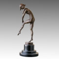 Estatua del bailarín Joker / Clown Escultura de bronce, a. Gilbert TPE-183